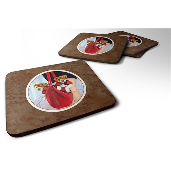 Carolines Treasures Jack Russell Terrier Foam Coaster, 3.5 x 0.25 x 3.5 in. - Set of 4 - 7251FC