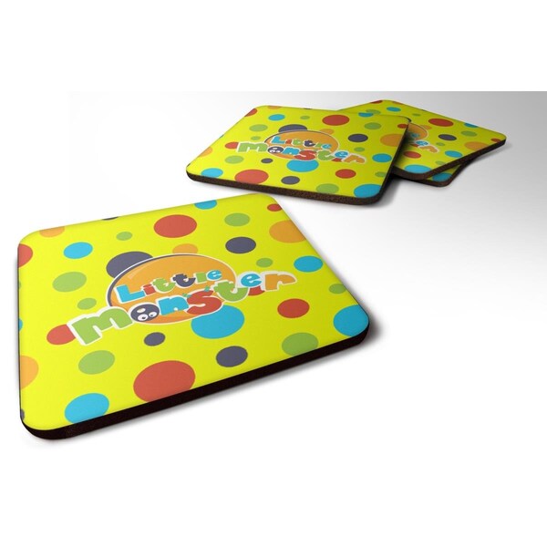 Carolines Treasures Little Monster Foam Coasters - Set of 4 - BB7006FC