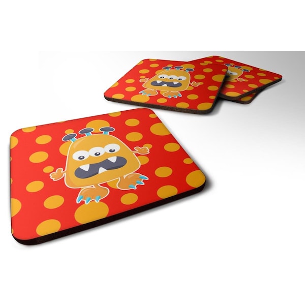 Carolines Treasures Little Monster Visonator Foam Coasters - Set of 4 - BB7005FC
