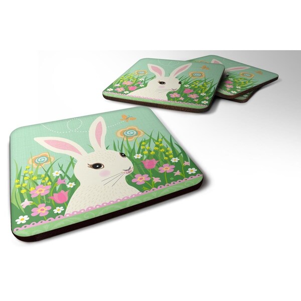 Carolines Treasures Easter Bunny Rabbit Foam Coasters - Set of 4 - VHA3023FC