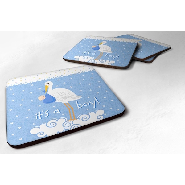 Carolines Treasures Its a Baby Boy Foam Coasters - Set of 4 - VHA3012FC