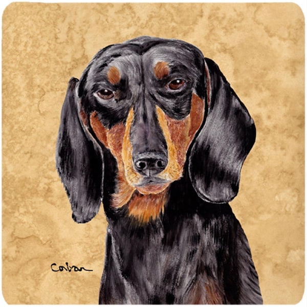 Carolines Treasures Dachshund Foam Coasters - Set of 4- 3.5 x 3.5 In. - SC9139FC