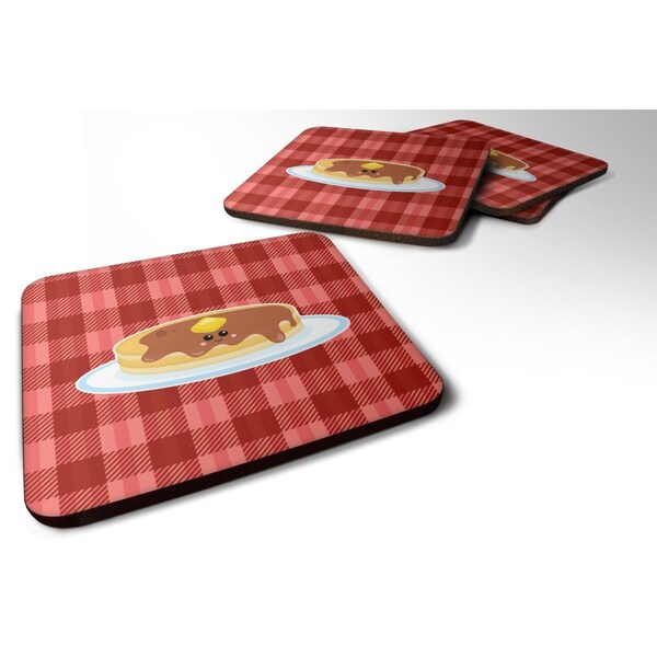 Carolines Treasures Pancake Face Foam Coasters - Set of 4 - BB7049FC