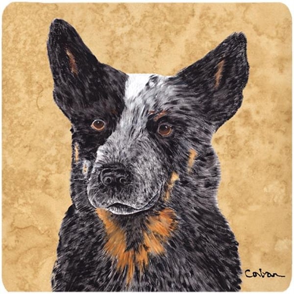 Carolines Treasures Carolines Treasures SC9141FC Australian Cattle Dog Foam Coasters - Set Of 4; 3.5 x 3.5 In. - SC9141FC