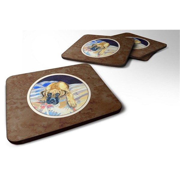 Carolines Treasures Fawn Great Dane Foam Coaster, 3.5 x 0.25 x 3.5 in. - Set of 4 - 7258FC