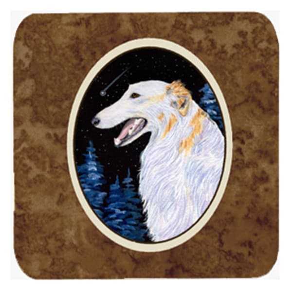 Carolines Treasures Borzoi Foam Coasters- Set of 4 - SS8626FC