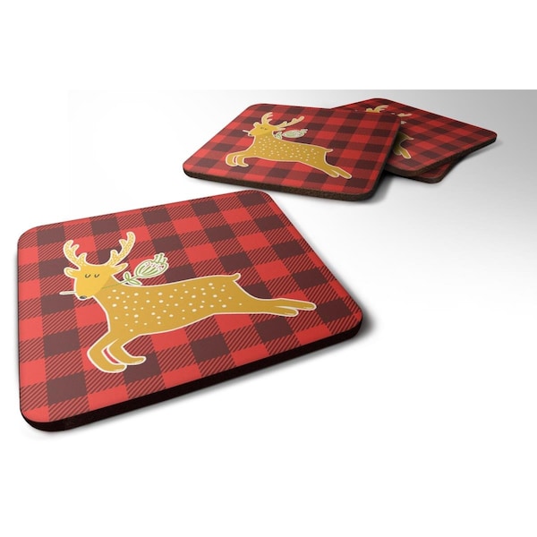 Carolines Treasures Deer Foam Coasters - Set of 4 - BB6773FC