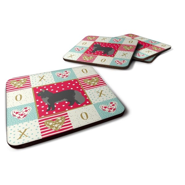 Carolines Treasures 3.5 x 3.5 in. Maine Coon No.2 Cat Love Foam Coaster, 4PK - CK5643FC