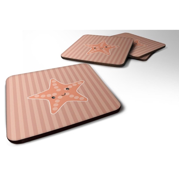 Carolines Treasures Starfish Foam Coasters - Set of 4 - BB7126FC