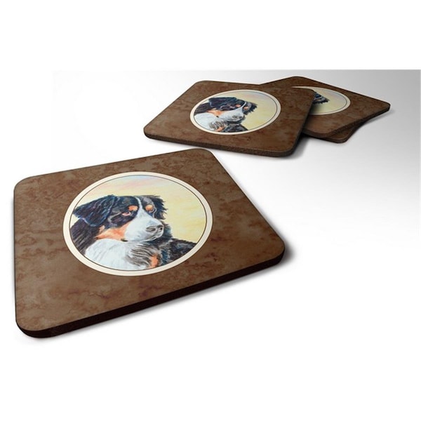 Carolines Treasures Bernese Mountain Dog Foam Coaster, 3.5 x 0.25 x 3.5 in. - Set of 4 - 7131FC