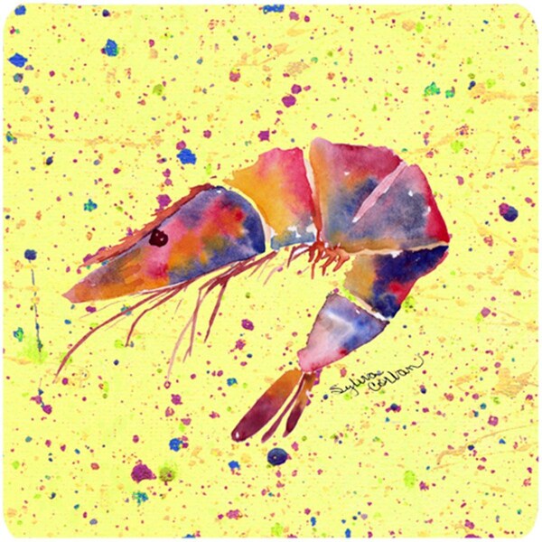 Carolines Treasures Shrimp Foam Coasters - Set of 4 - 8454FC