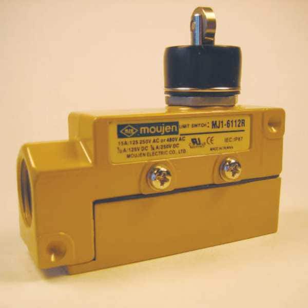 Interruptor de límite de servicio pesado Moujen, émbolo, rodillo, SPDT - MJ1-6112R