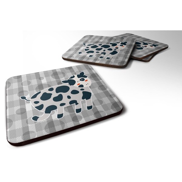 Carolines Treasures Cow Foam Coasters - Set of 4 - BB6764FC