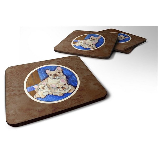 Carolines Treasures French Bulldog Mommas Love Foam Coaster, Set of 4 - 7055FC