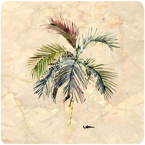 Carolines Treasures Carolines Treasures 8483FC Tree - Palm Tree Foam Coasters - Set Of 4 - 8483FC