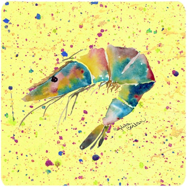 Carolines Treasures Shrimp Foam Coasters - Set of 4 - 8450FC