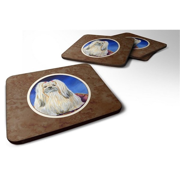 Carolines Treasures Lhasa Apso Foam Coaster, Set of 4 - 7129FC