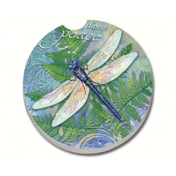 Counterart Counter Art CART11316 Dragonfly Inspiration Car Coaster - CART11316