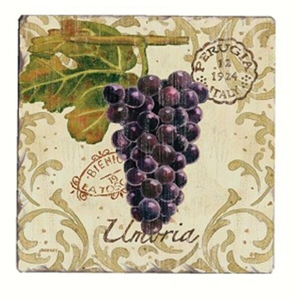 Counterart Counter Art CART10393 Vista Grapes Tumbled Tile Coasters Set of 4 - CART10393