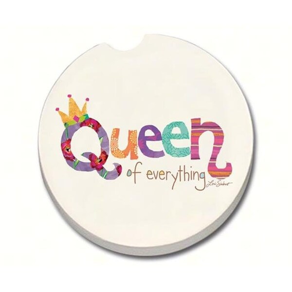 Counterart Counter Art CART10894 Queen of Everything Car Coaster - CART10894