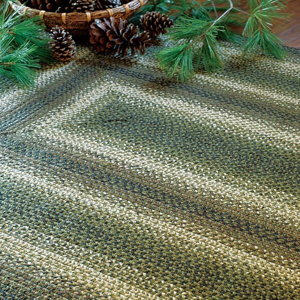 Homespice Decor 4 in. Pinecone Round Coaster - Green Cream & Grey - Pack of 8 - 590749