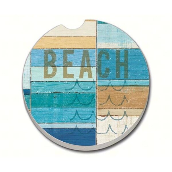 Counterart Counter Art CART08892 Beachscape Car Coaster - CART08892