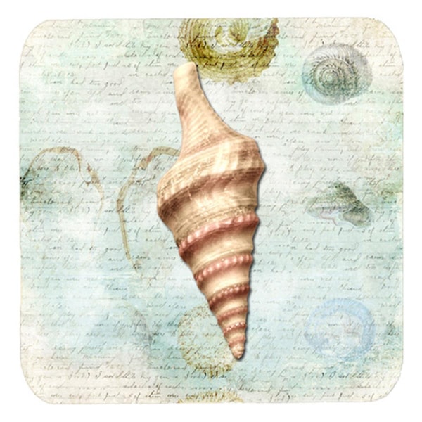 Carolines Treasures Shells Foam Coasters - Set of 4- 3.5 x 3.5 In. - SB3049FC