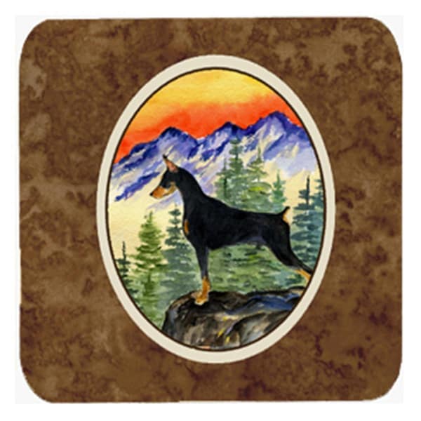 Carolines Treasures Doberman Foam Coasters - Set of 4 - SS8284FC