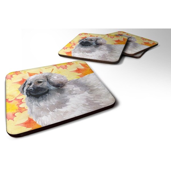 Carolines Treasures Moscow Watchdog Fall Foam Coaster, 3.5 x 3.5 in. - Set of 4 - BB9934FC