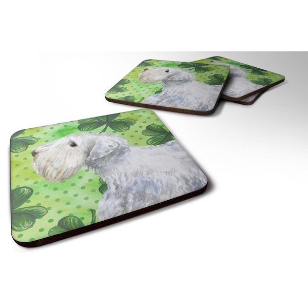 Carolines Treasures Sealyham Terrier St.Patricks Foam Coaster, 3.5 x 3.5 in. - Set of 4 - BB9858FC