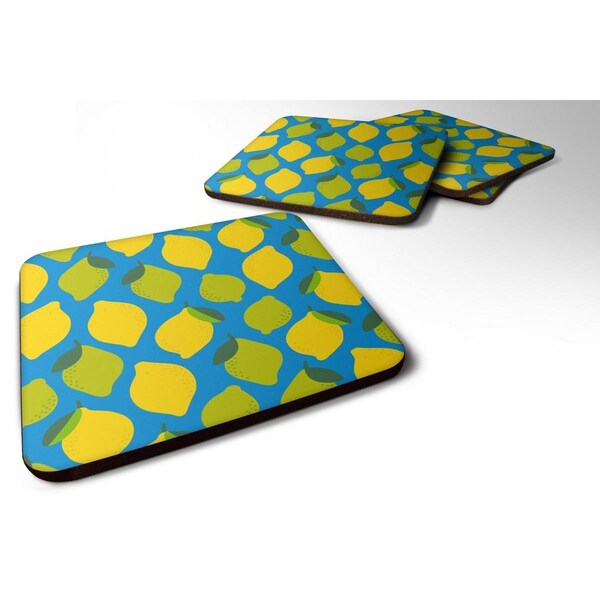 Carolines Treasures Lemons and Limes Foam Coaster, Set of 4 - BB5150FC