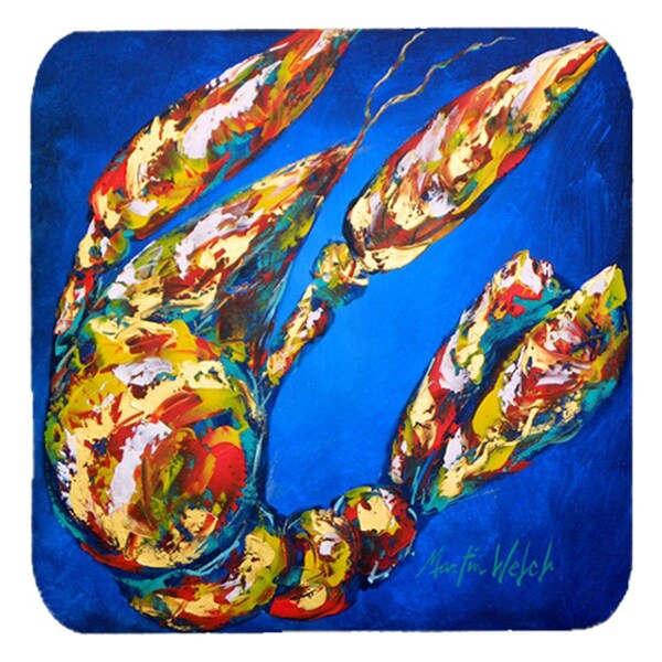 Carolines Treasures Crawfish Crawfish In Maryland Foam Coasters- Set of 4 - MW1019FC