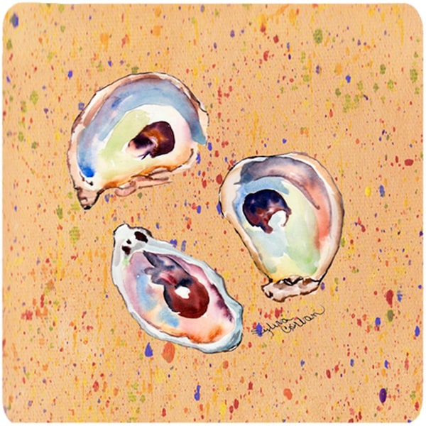 Carolines Treasures Oyster Foam Coasters - Set of 4 - 8466FC