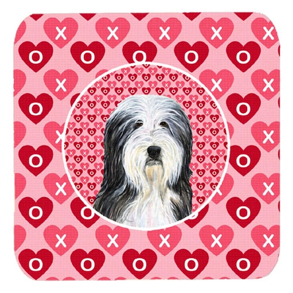 Carolines Treasures Bearded Collie Foam Coasters- Set of 4 - SS4497FC