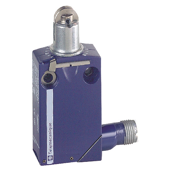 Interruptor de límite Telemecanique Sensors, Émbolo, Retorno por resorte, 1NC/1NO, 15A @ 240V CA, Ubicación del actuador: Superior - XCMD2102C12