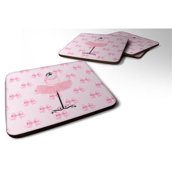 Carolines Treasures Ballerina Recital Attire Foam Coaster, Set of 4 - BB5156FC