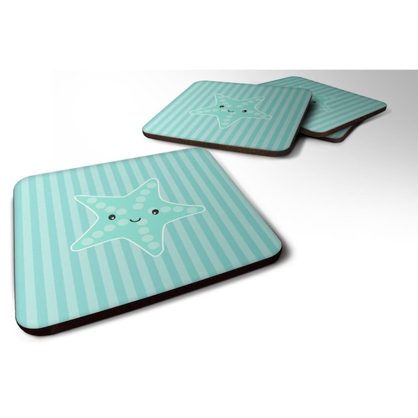 Carolines Treasures Starfish Foam Coasters - Set of 4 - BB7127FC