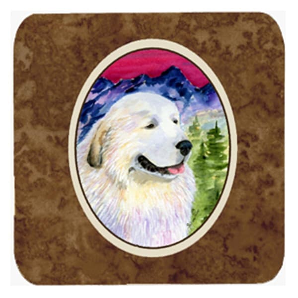 Carolines Treasures Great Pyrenees Foam Coasters- Set of 4 - SS8473FC