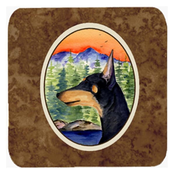 Carolines Treasures Manchester Terrier Foam Coasters - Set of 4- 3.5 x 3.5 In. - SS8433FC