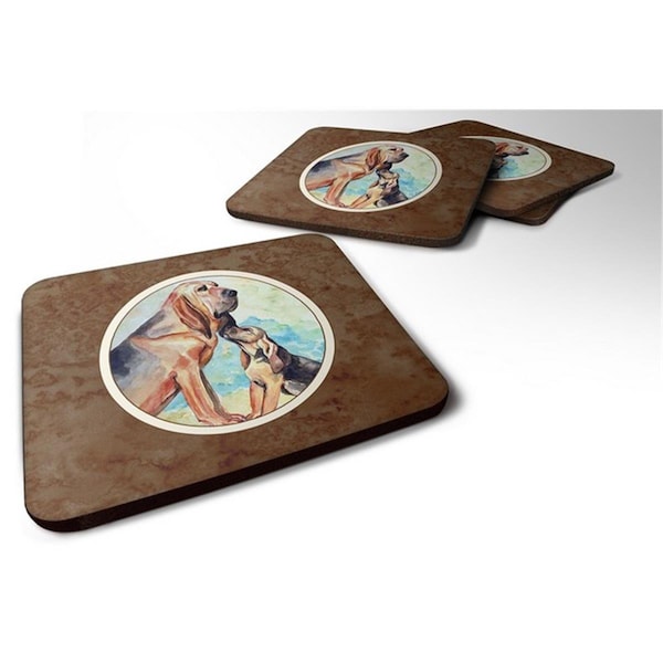 Carolines Treasures Bloodhound Mommas Love Foam Coaster, Set of 4 - 7014FC