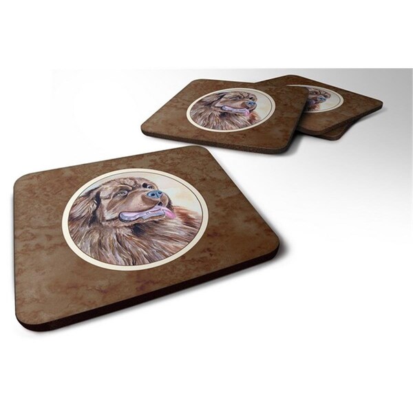 Carolines Treasures Newfoundland Foam Coaster, Set of 4 - 7119FC