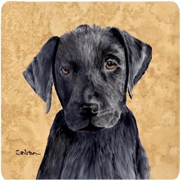 Carolines Treasures Labrador Foam Coasters - Set of 4- 3.5 x 3.5 In. - SC9136FC