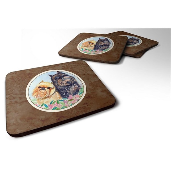 Carolines Treasures Brussels Griffon Foam Coaster, 3.5 x 0.25 x 3.5 in. - Set of 4 - 7179FC