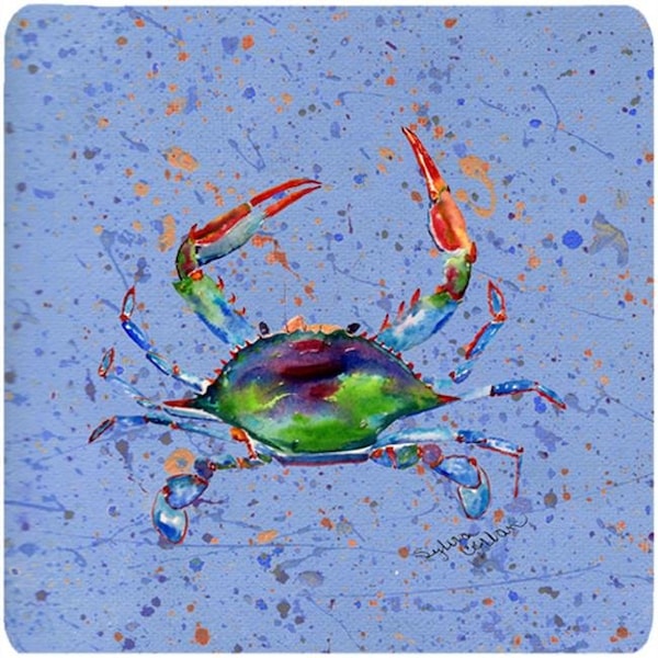 Carolines Treasures Carolines Treasures 8457FC Crab Foam Coasters - Set 4 - 8457FC