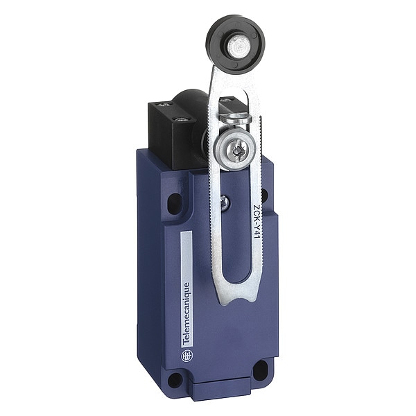 Interruptor de límite Telemecanique Sensors, palanca de rodillo ajustable, rotativo, 1NC/1NO, 3A @ 240V AC, Ubicación del actuador: Lateral - XCKS141H7