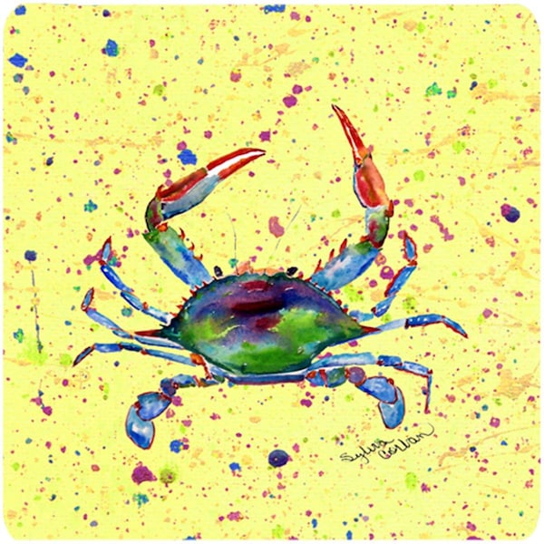 Carolines Treasures Crab Foam Coasters - Set of 4 - 8452FC