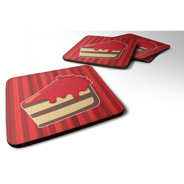 Carolines Treasures Christmas Cake Foam Coasters - Set of 4 - BB6815FC