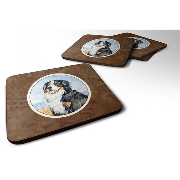 Carolines Treasures Carolines Treasures 7012FC Mommas Love Bernese Mountain Dog Foam Coaster; Set of 4 - 7012FC