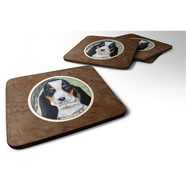 Carolines Treasures Basset Hound on the Branch Foam Coaster, Set of 4 - 7002FC