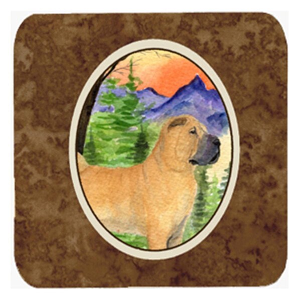 Carolines Treasures Shar Pei Foam Coasters - Set of 4- 3.5 x 3.5 In. - SS8324FC